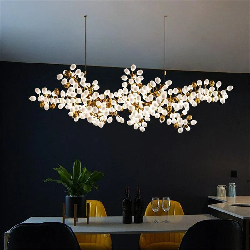 Aria Niall Grape Shape Linear Chandelier