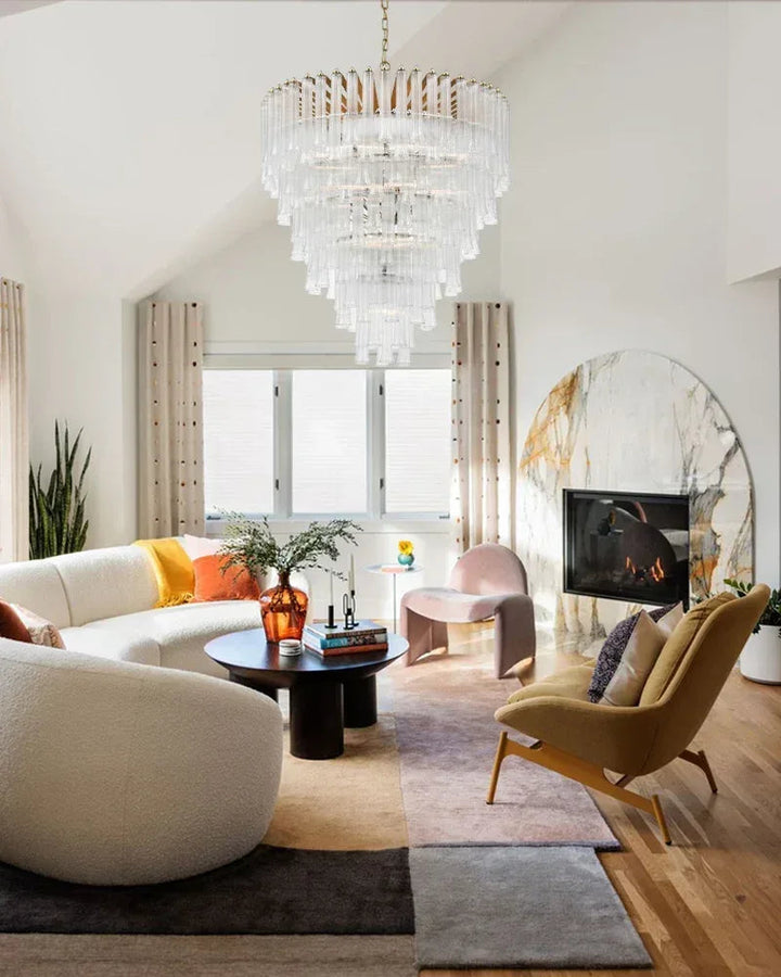 9 Light 20" Wide LED Lorelei Round Tiered Chandelier in Black Chain use for dining room American chandelier