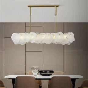 Aria Modern August Marble Linear Chandelier