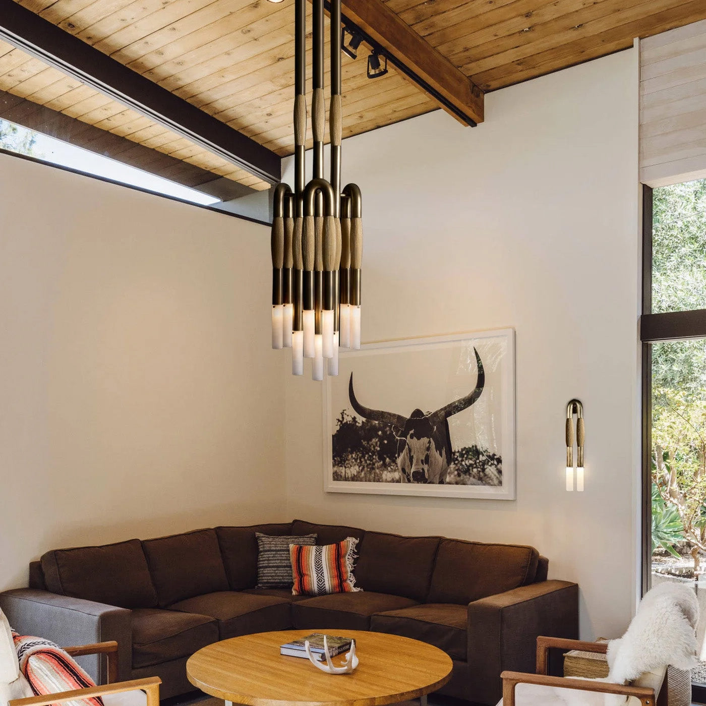 Heritage Horsehair 9-Light Pendant