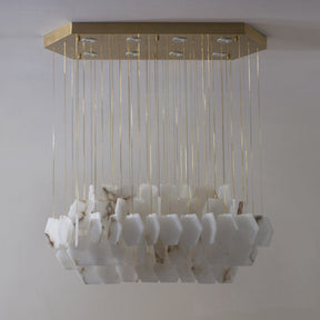 Aria Natural Marble Modern Chandelier