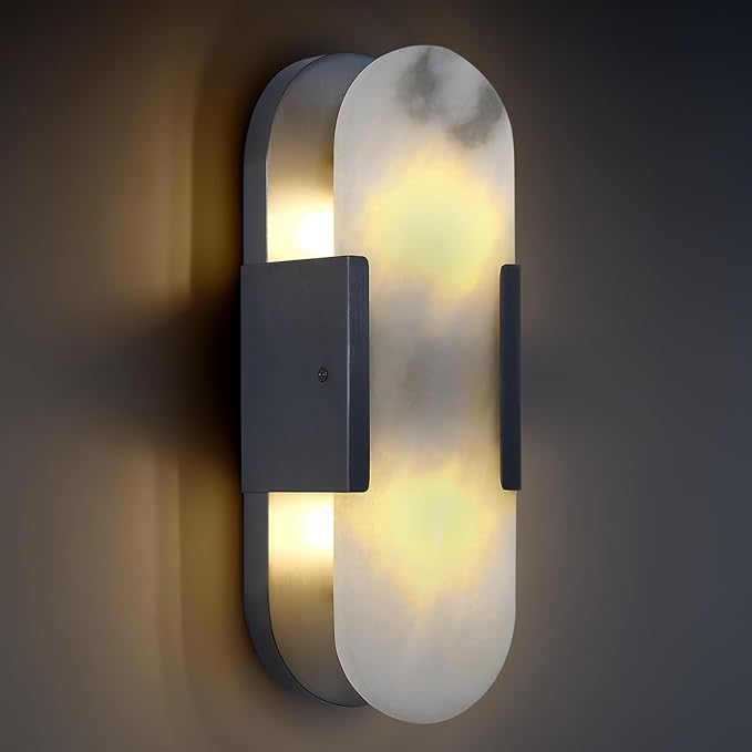 Halyra Alabaster Wall Sconce