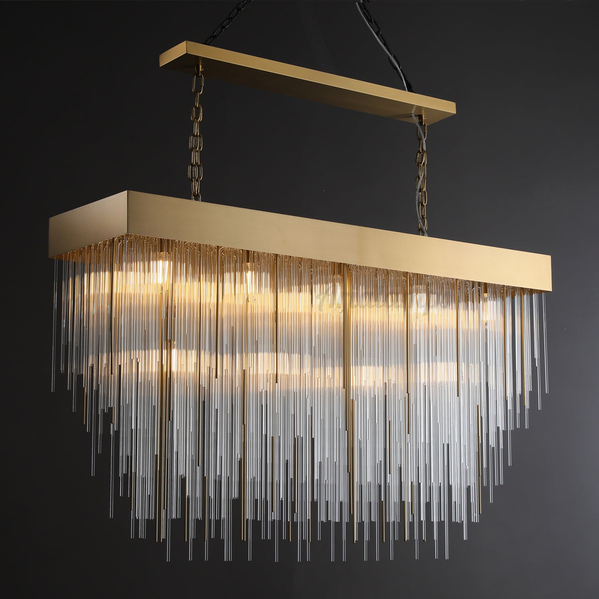 Aria Canon Rectangular Chandelier 54"