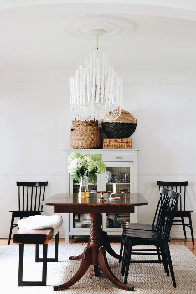 5/6-Light Modern Branch Modeling Chandelier in White or Black for Stylish Interiors-Chandeliers-Arialamps