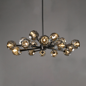 Bille De Crystal Ball Round Chandelier 48"