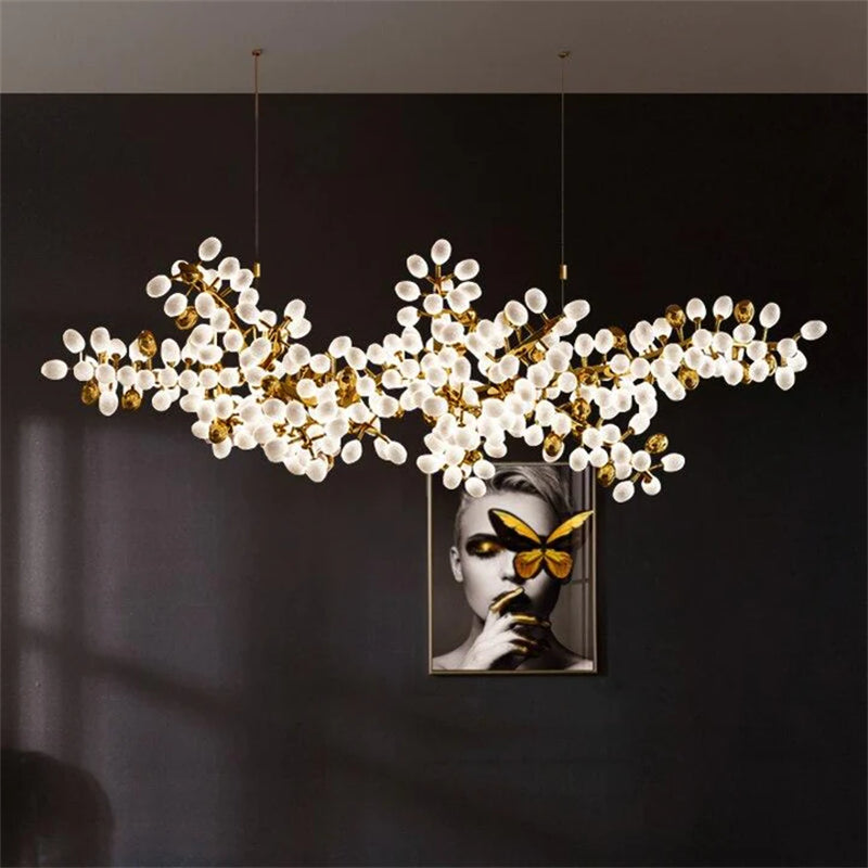 Aria Niall Grape Shape Linear Chandelier