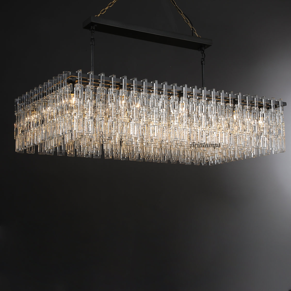 Aria Malachi Rectangle Chandelier 60"