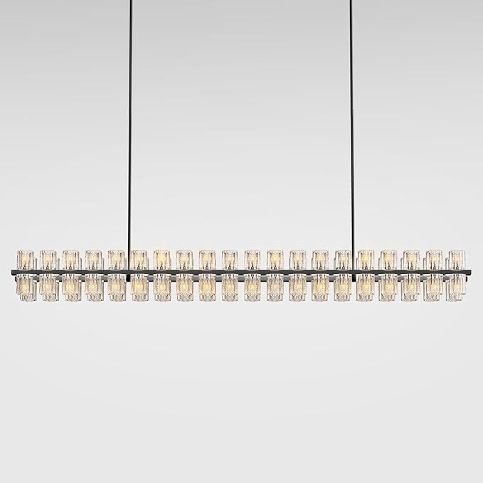 Delvora Crystal Rectangular Chandelier