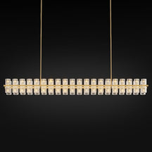 Delvora Crystal Rectangular Chandelier