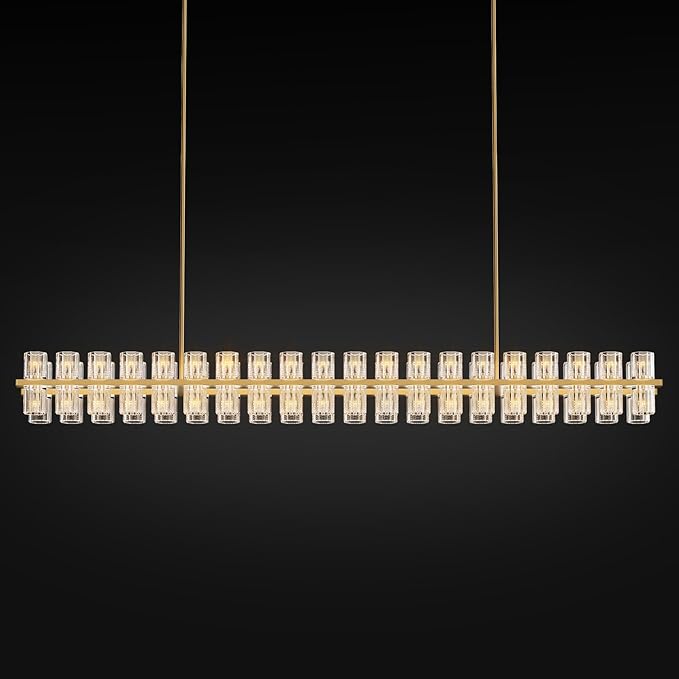 Delvora Crystal Rectangular Chandelier