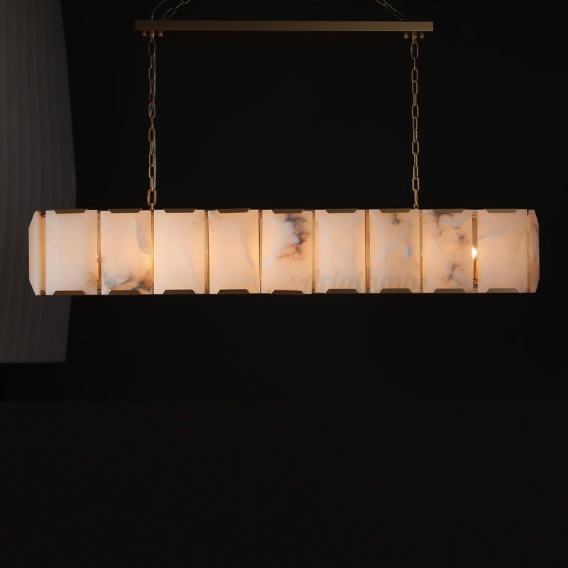 Aria Harry Calcite Rectangular Chandelier