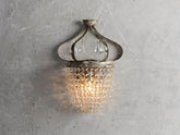 Fotini Iron Wall Sconce in Silver Clay