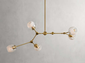 Covington Horizontal White Globe Branching Bubble Chandelier