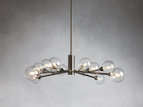 Sayre Round Clear Glass Globe Chandelier