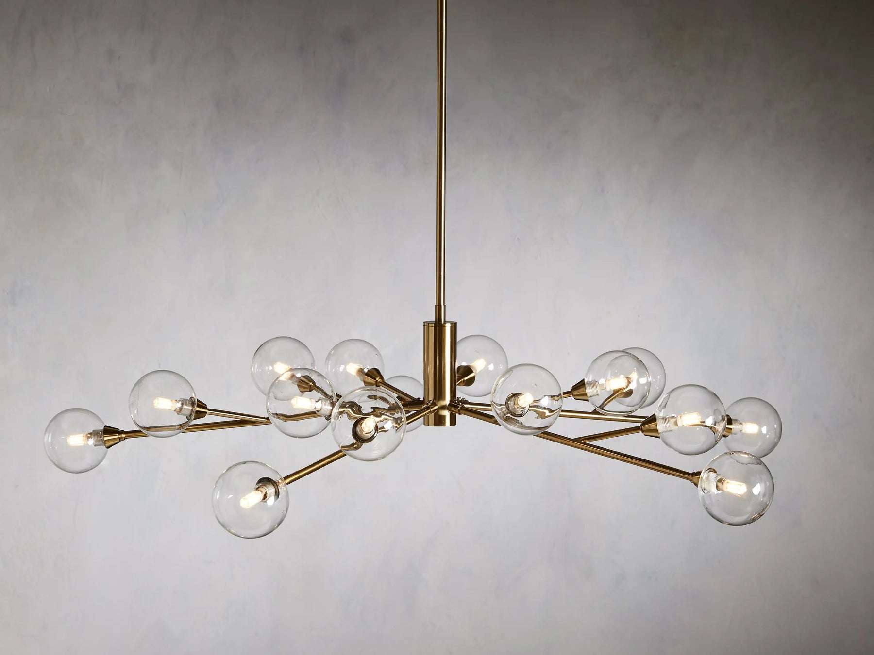 Sayre Round Clear Glass Globe Chandelier