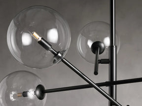 Sayre Round Clear Glass Globe Dispersing Chandelier