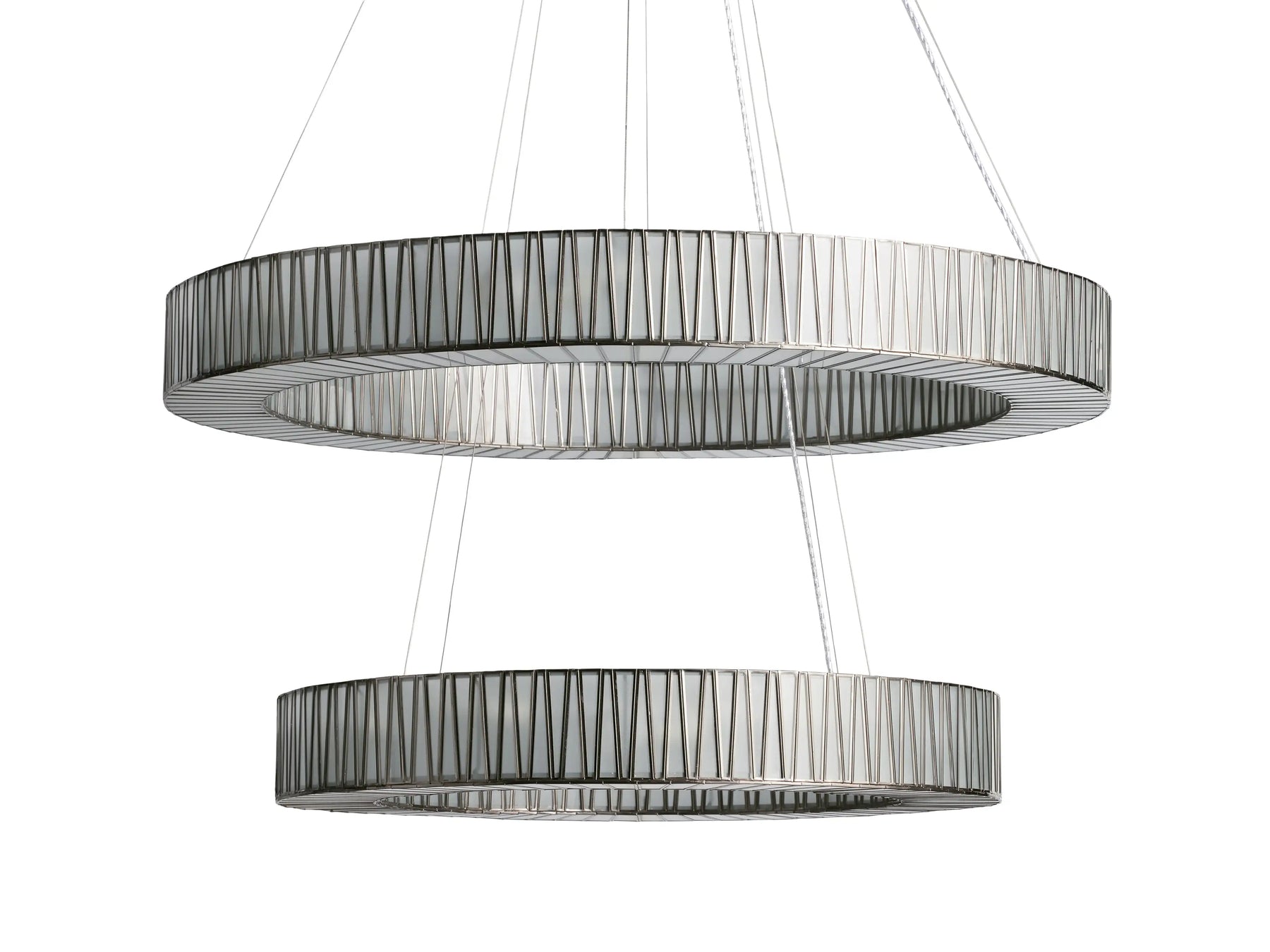 Junet 2-Tier Round Chandelier 47.25"W 60"W