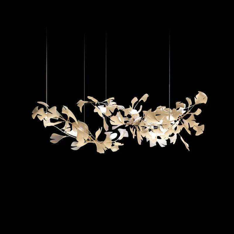 Aria Gingko Porcelain  Chandelier, Modern Branch Chandelier