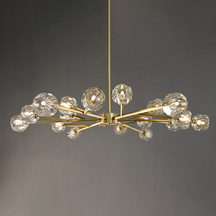 Bille De Crystal Ball Round Chandelier 60"