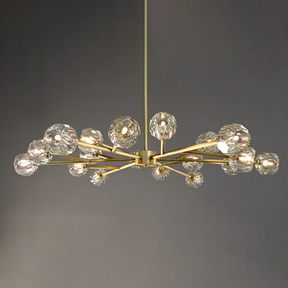 Bille De Crystal Ball Round Chandelier 60"