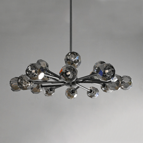 Bille De Crystal Ball Round Chandelier 48"