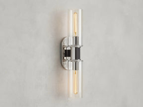 Harlin 2-Light Wall Sconce in Clear