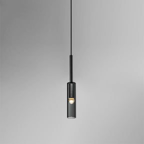 Smoke Grey Pendant Lighting Height 16.5"