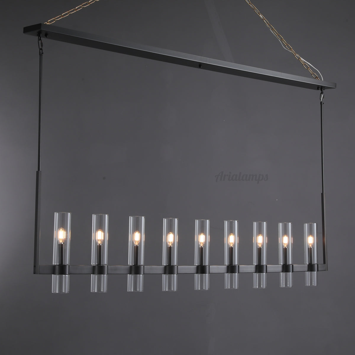 Aria Rachel Linear Glass Chandelier