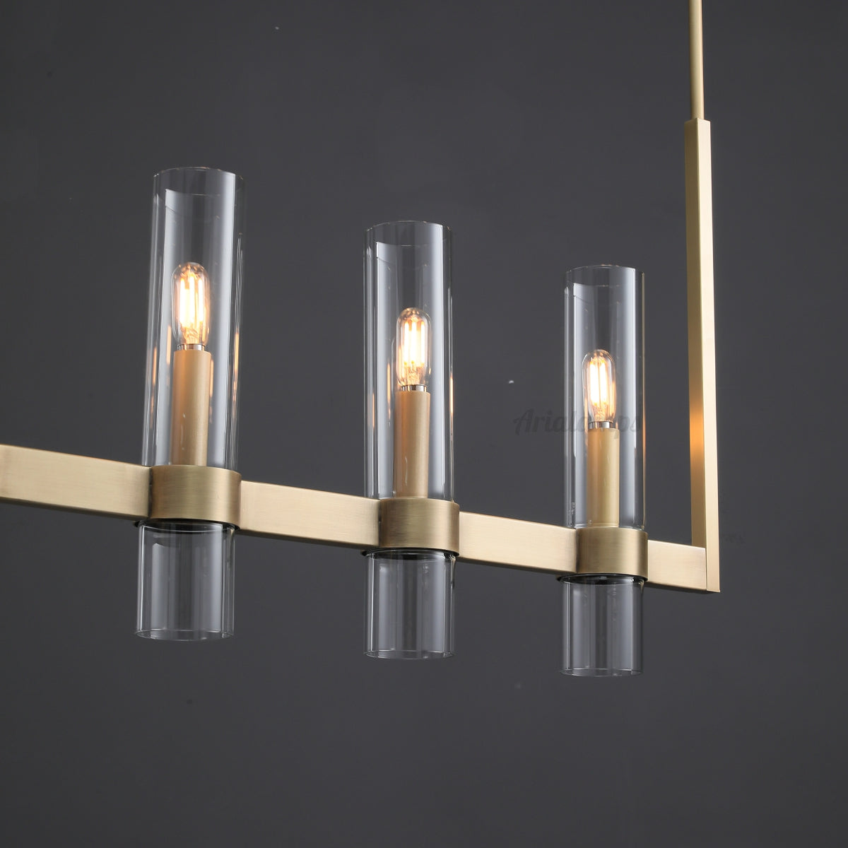 Aria Rachel Linear Glass Chandelier