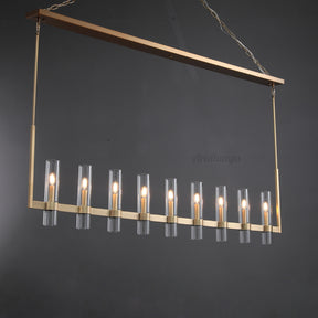 Aria Rachel Linear Glass Chandelier