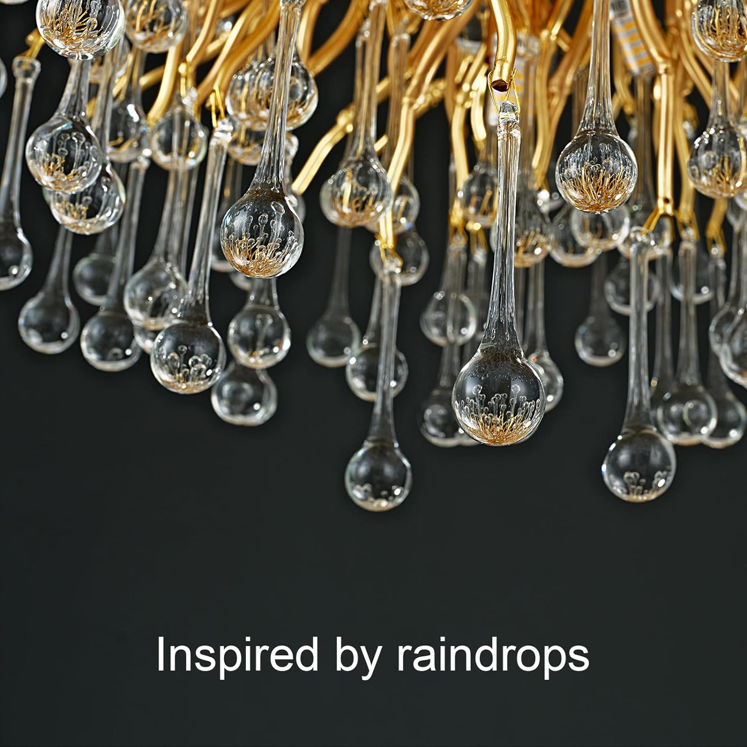 Raindrop Tree Branch Chandelier 23" 47"