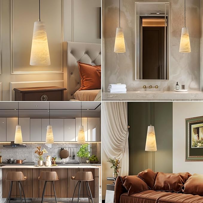 Zymera Alabaster Pendant Lights