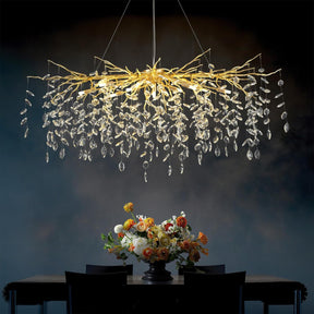 Raindrop Tree Branch Chandelier 23" 47"