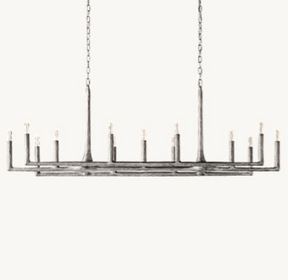 Avarital Forged Linear Chandelier 54" 72" 96" & Pendant