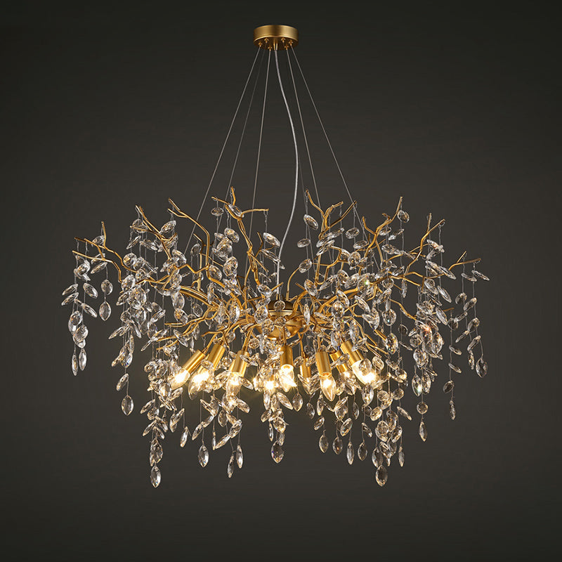 Aria Crystal Raindrop Branch Chandelier