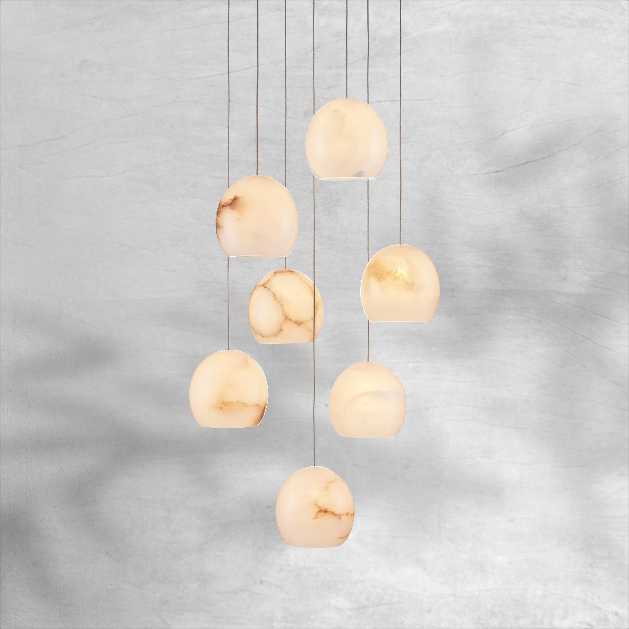 Maeva Round Chandelier 3/7/15/36 Light - Arialamps