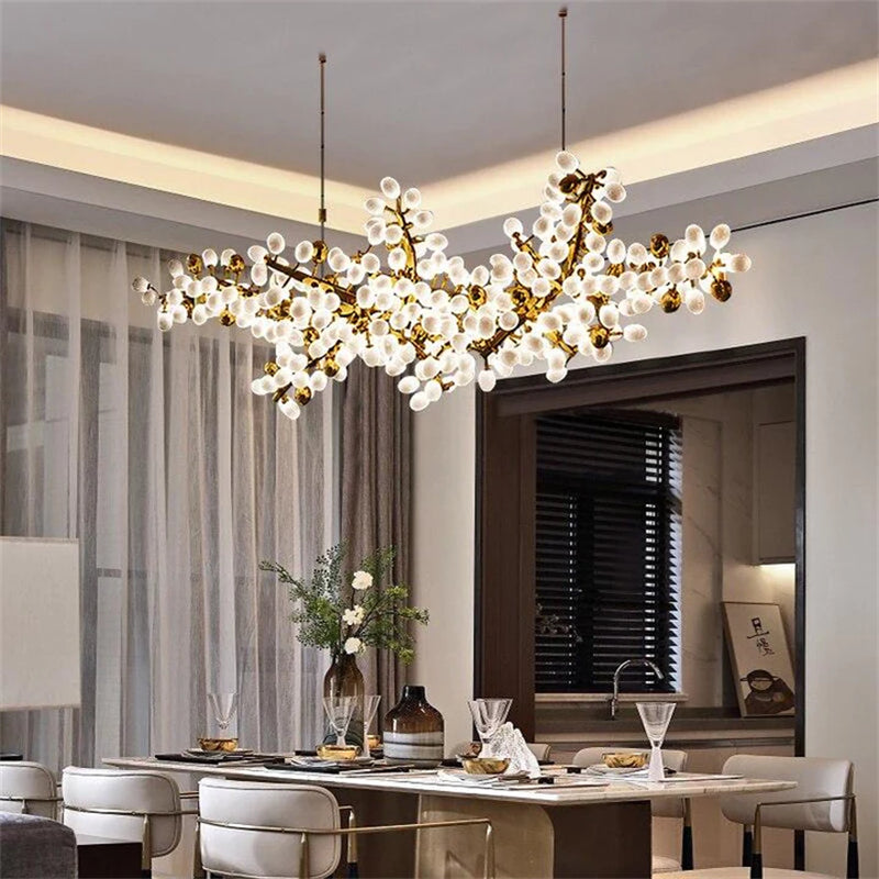 Aria Niall Grape Shape Linear Chandelier