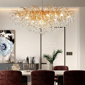 Branch Raindrop Tree Crystal Chandelier