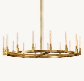 Candlestick Round Chandelier 60"