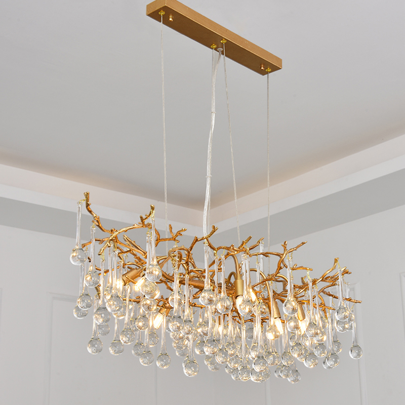 Aria Louise Clear Crystal Branch Chandelier, Unique Chandelier Designs