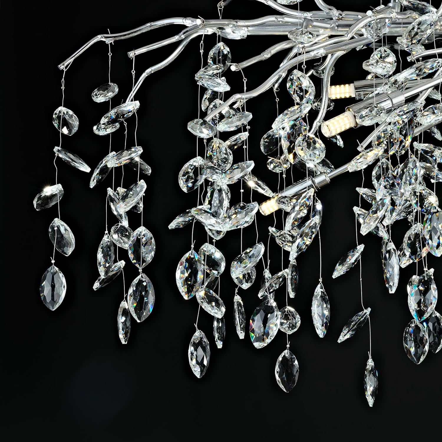 Raindrop Tree Branch Chandelier 23" 47"