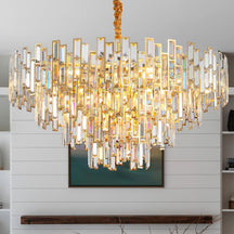 Noxara Round Crystal Chandelier