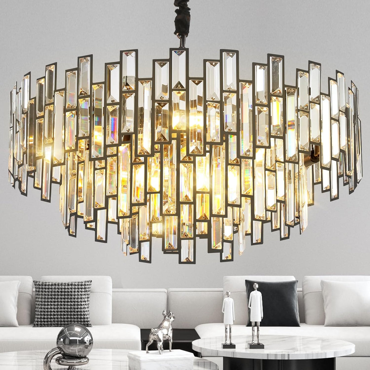 Noxara Modern Crystal Chandelier