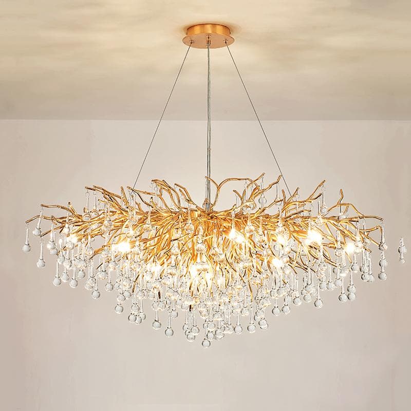 Branch Raindrop Tree Crystal Chandelier