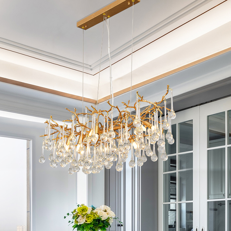 Aria Louise Clear Crystal Branch Chandelier, Unique Chandelier Designs