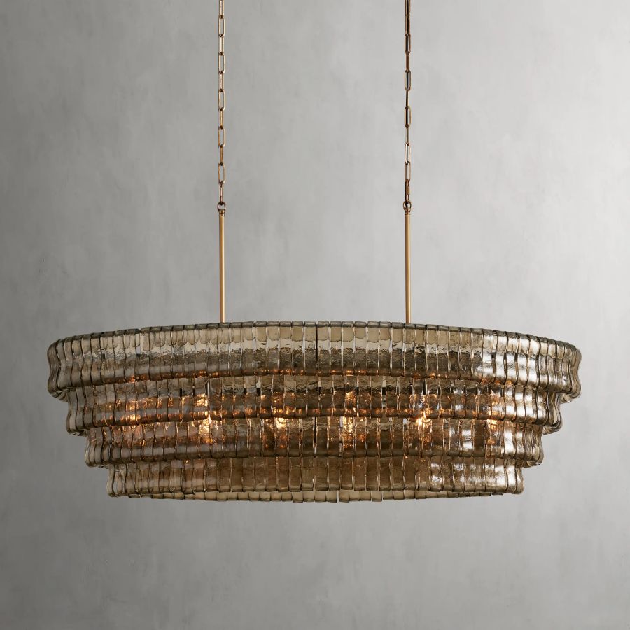 Amir Oval Chandelier 54'' 65''W