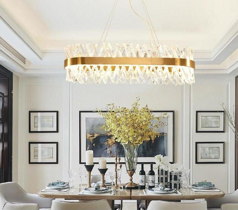 Arsenio Oval Crystal Chandelier