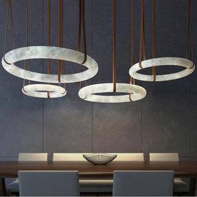 Charlene Marble Halo Circle Light