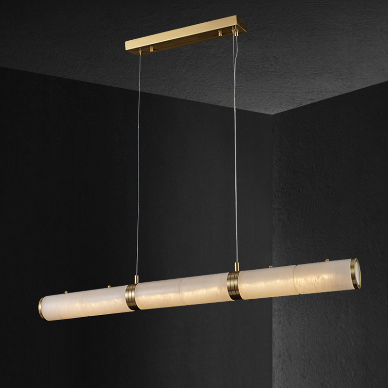 Aria Alabaster Magnificence Art Linear Chandelier