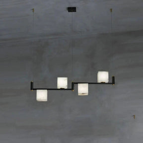 Aria Alabaster Cubic Dining Table Pendant